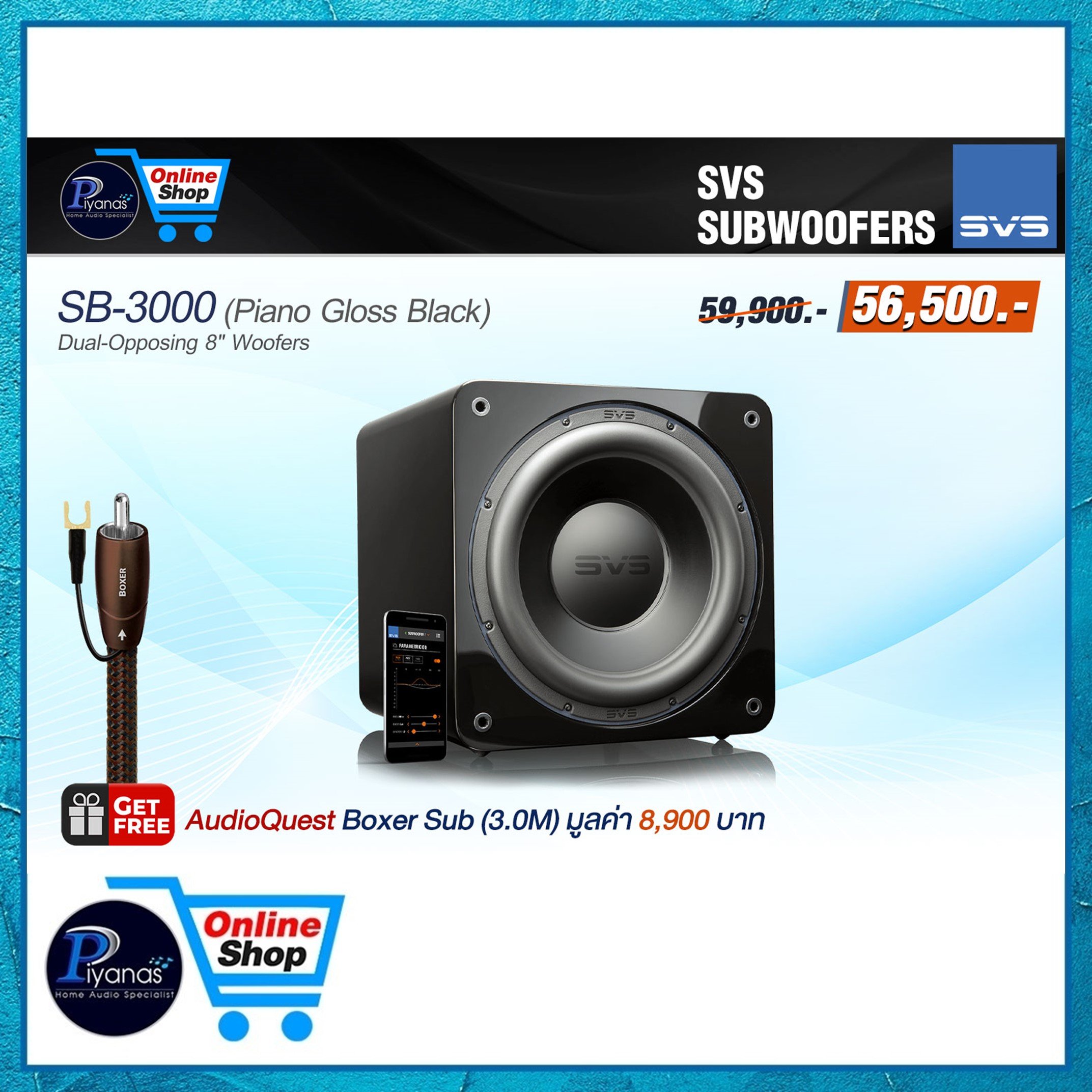ซับวูฟเฟอร์ SVS : SB-3000 (PIANO GLOSS BLACK)_6